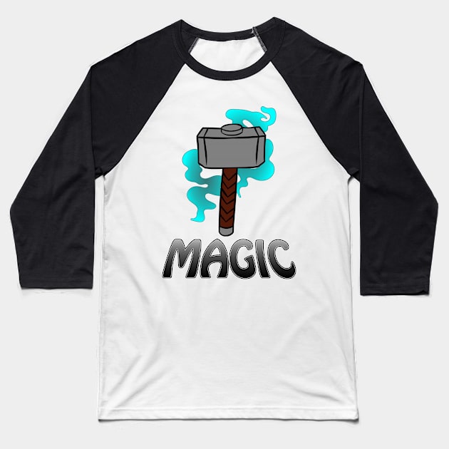 What If Jane's Magic Tattoo Baseball T-Shirt by Vault Emporium